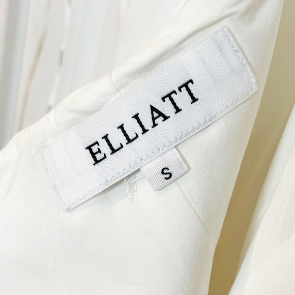 ELLIATT One-Shoulder Convergence Mini Dress Ivory Women's Size S NWOT - Picture 10 of 13